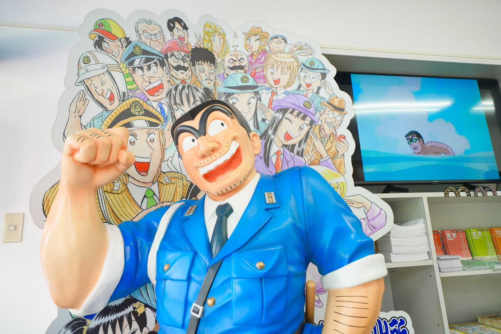 亀有で出会うこち亀のキャラクター